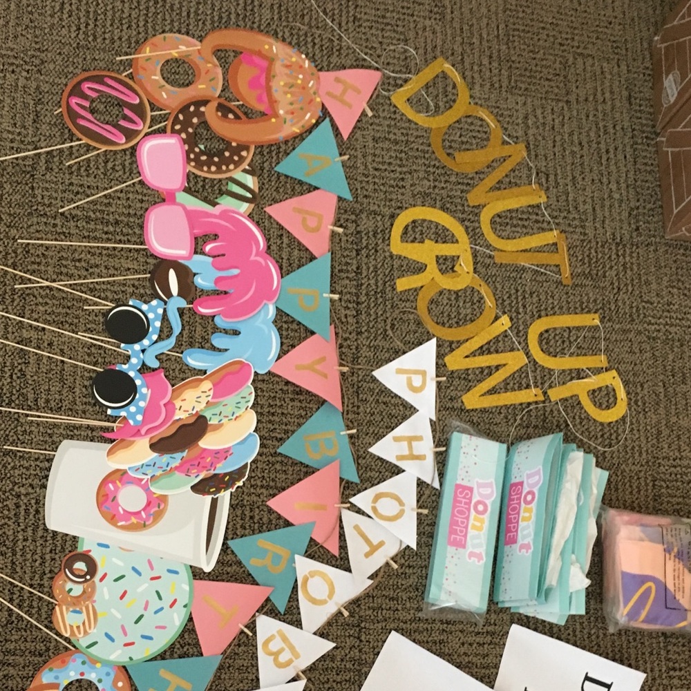 Donut party decorations